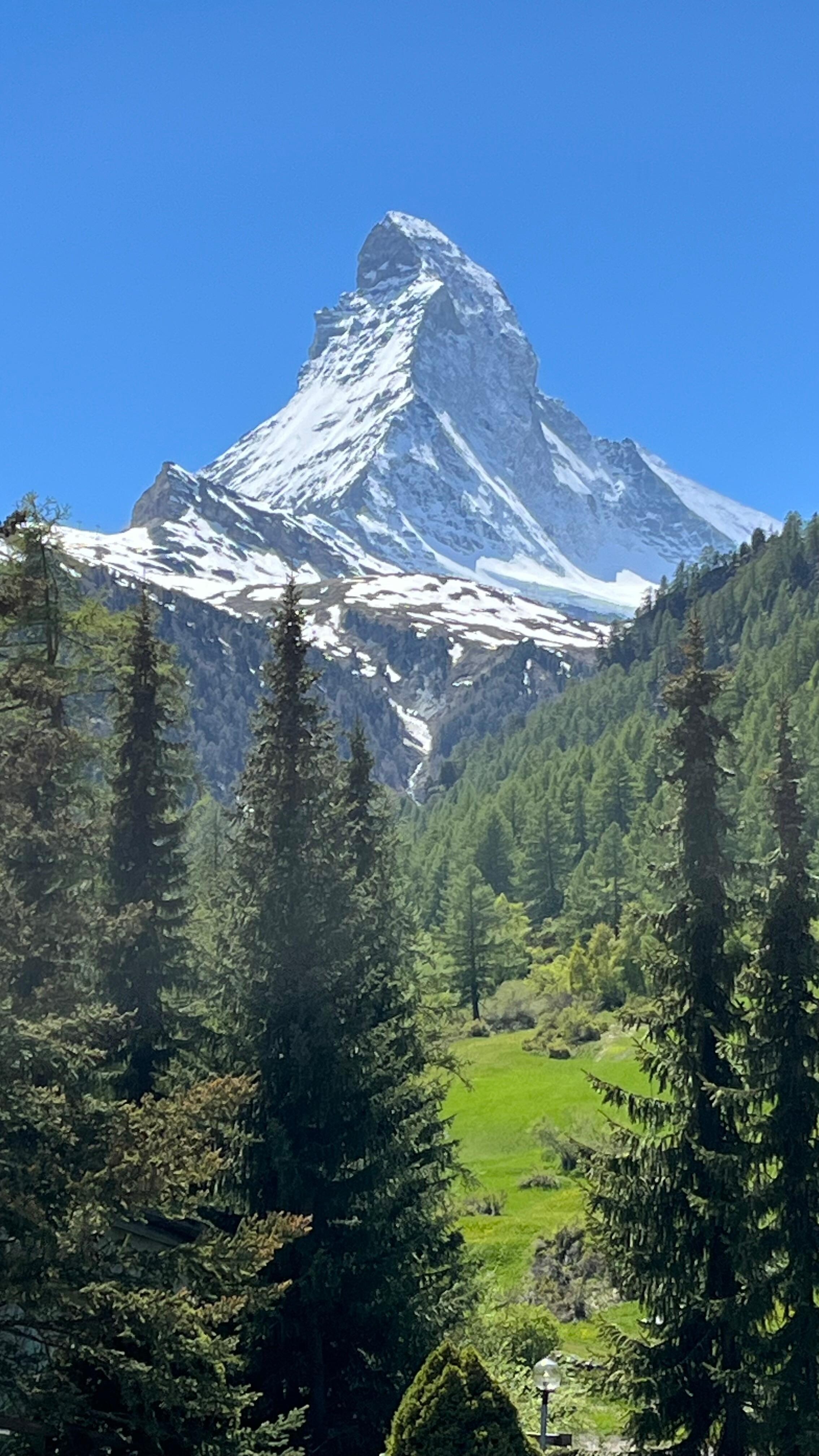 Matterhorn view from the side of the Hotel.