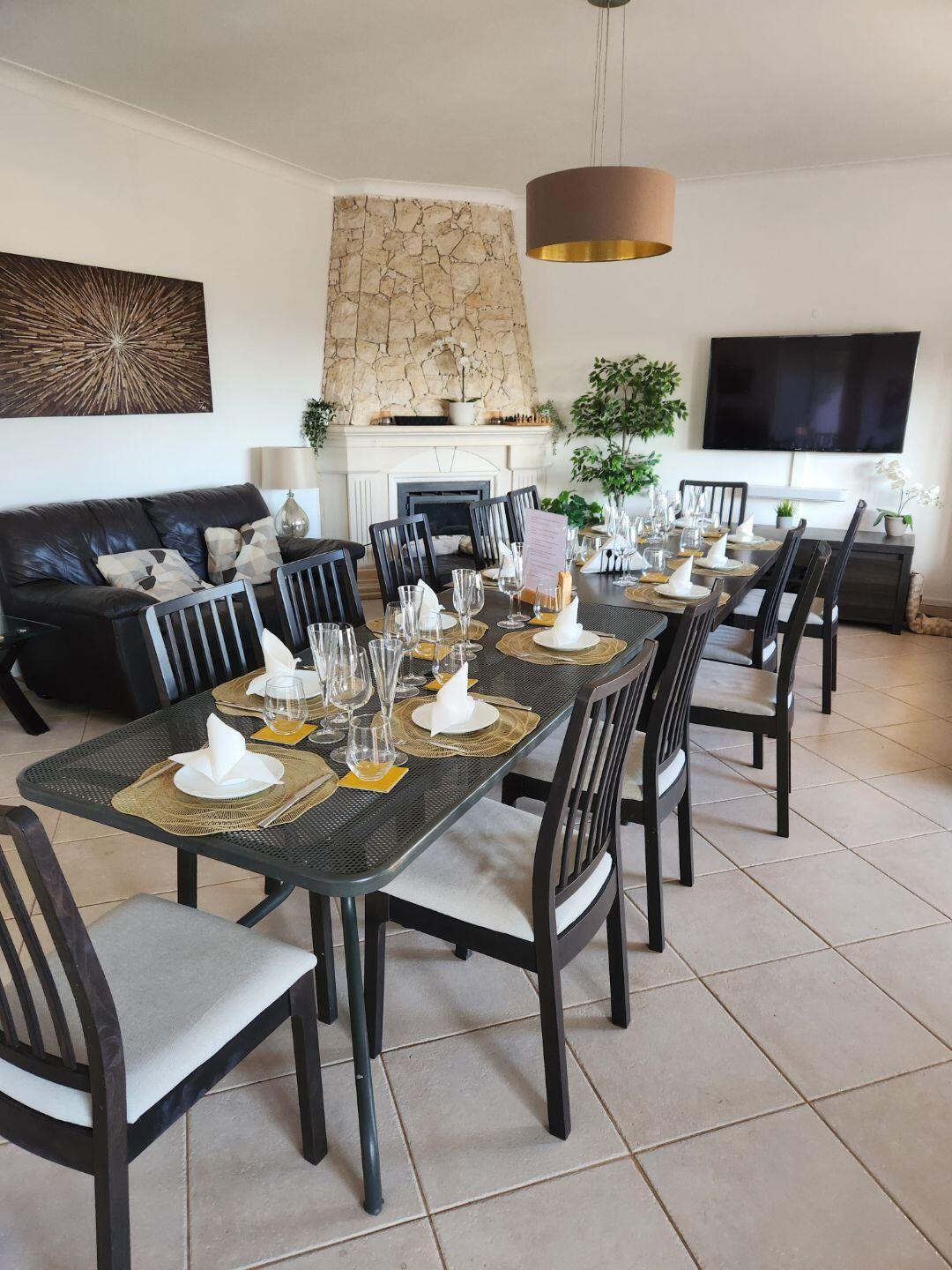 All set up for chef’s dinner