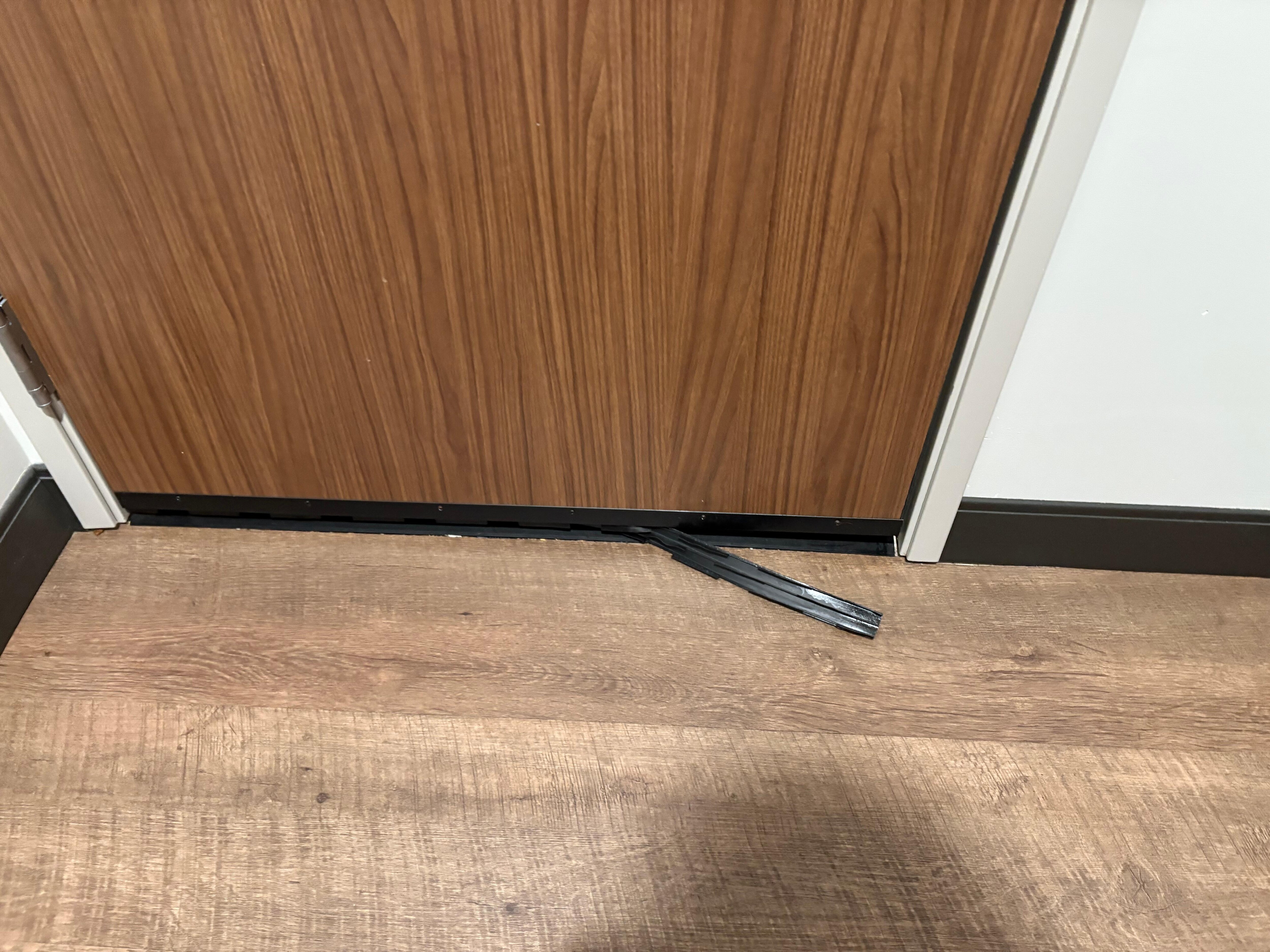 Main door rubber insulation coming off 