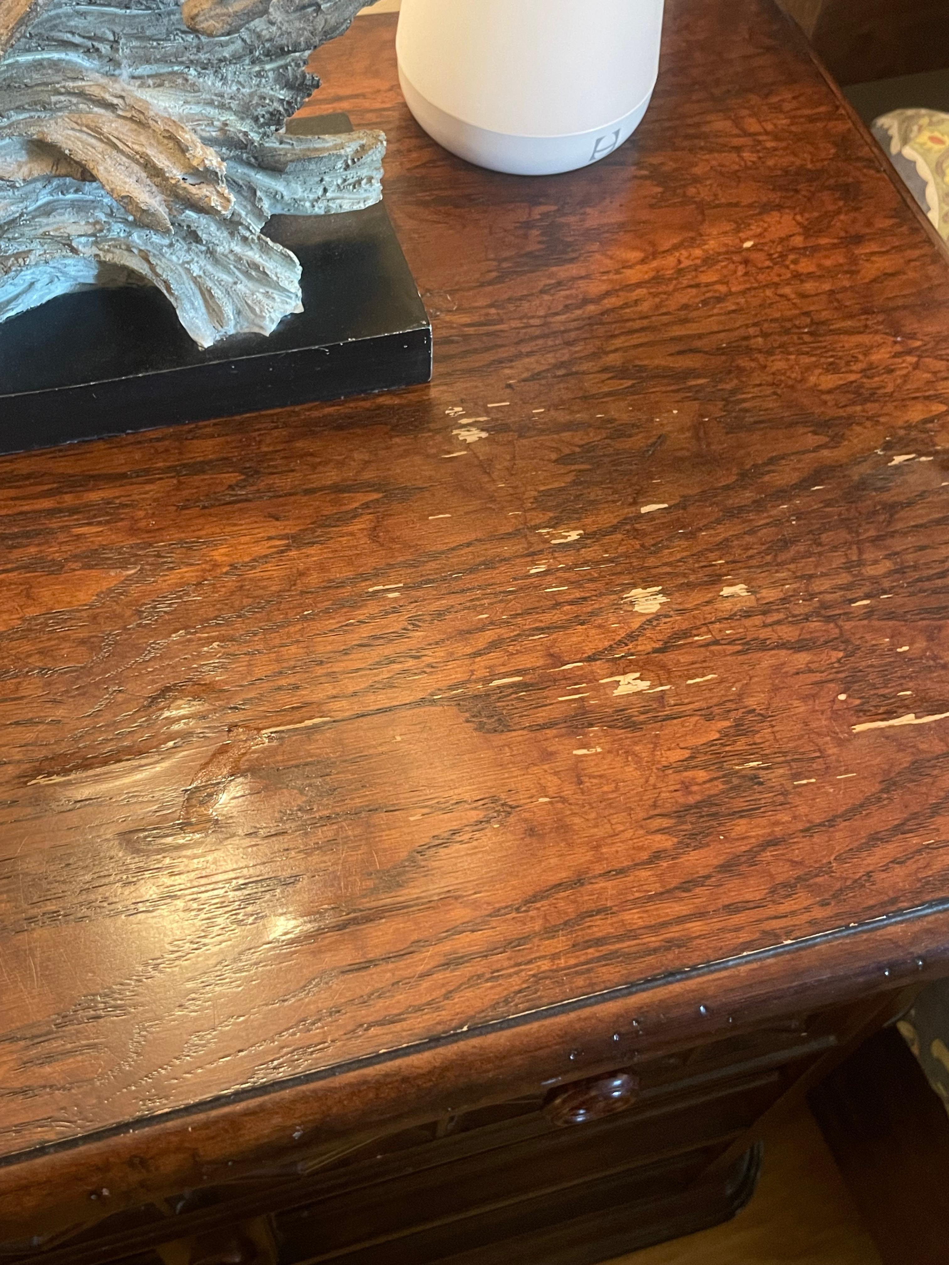 The nightstands in the master bedroom and the kitchen table looked the same