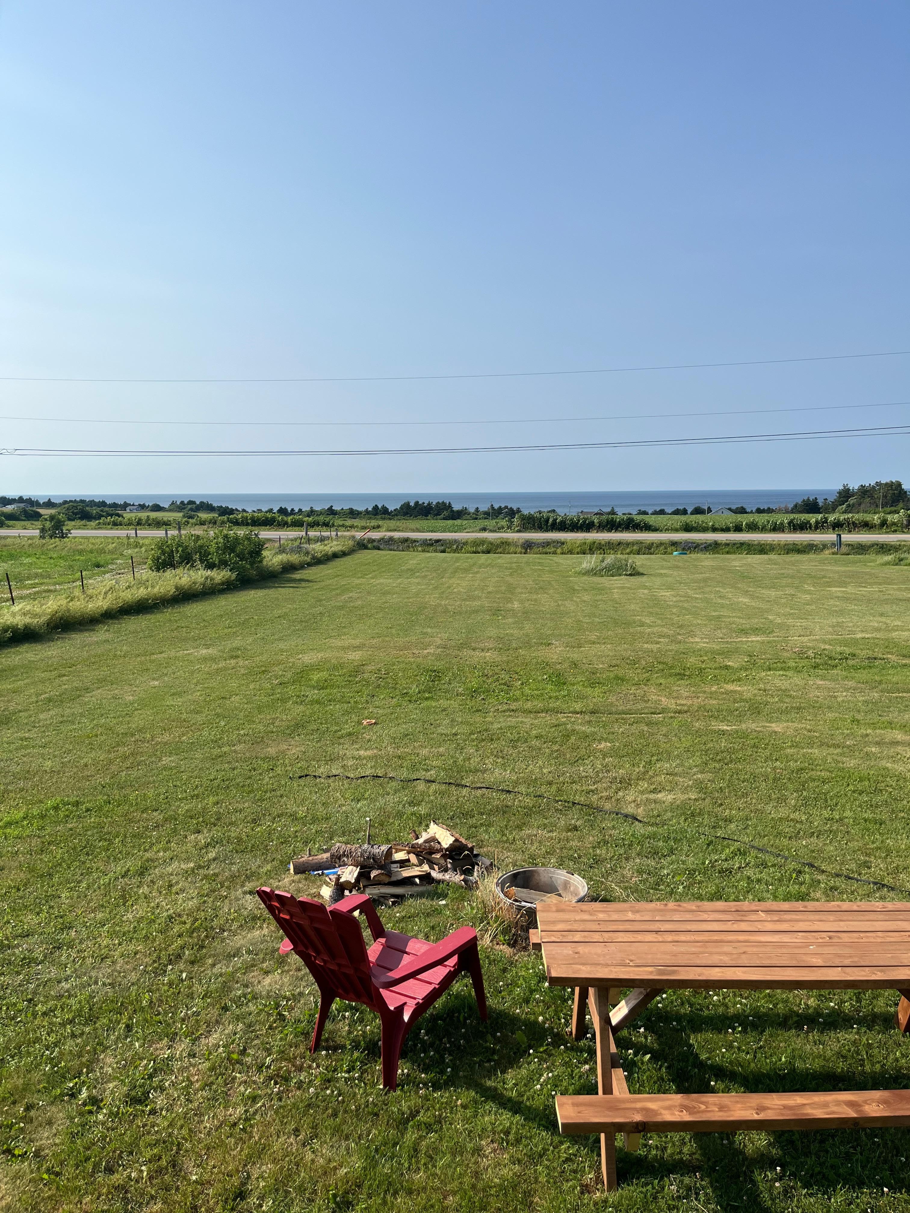 The view from the balcony.