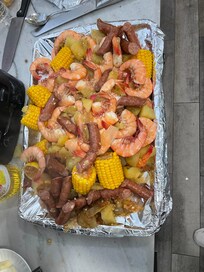 Fresh shrimp boil