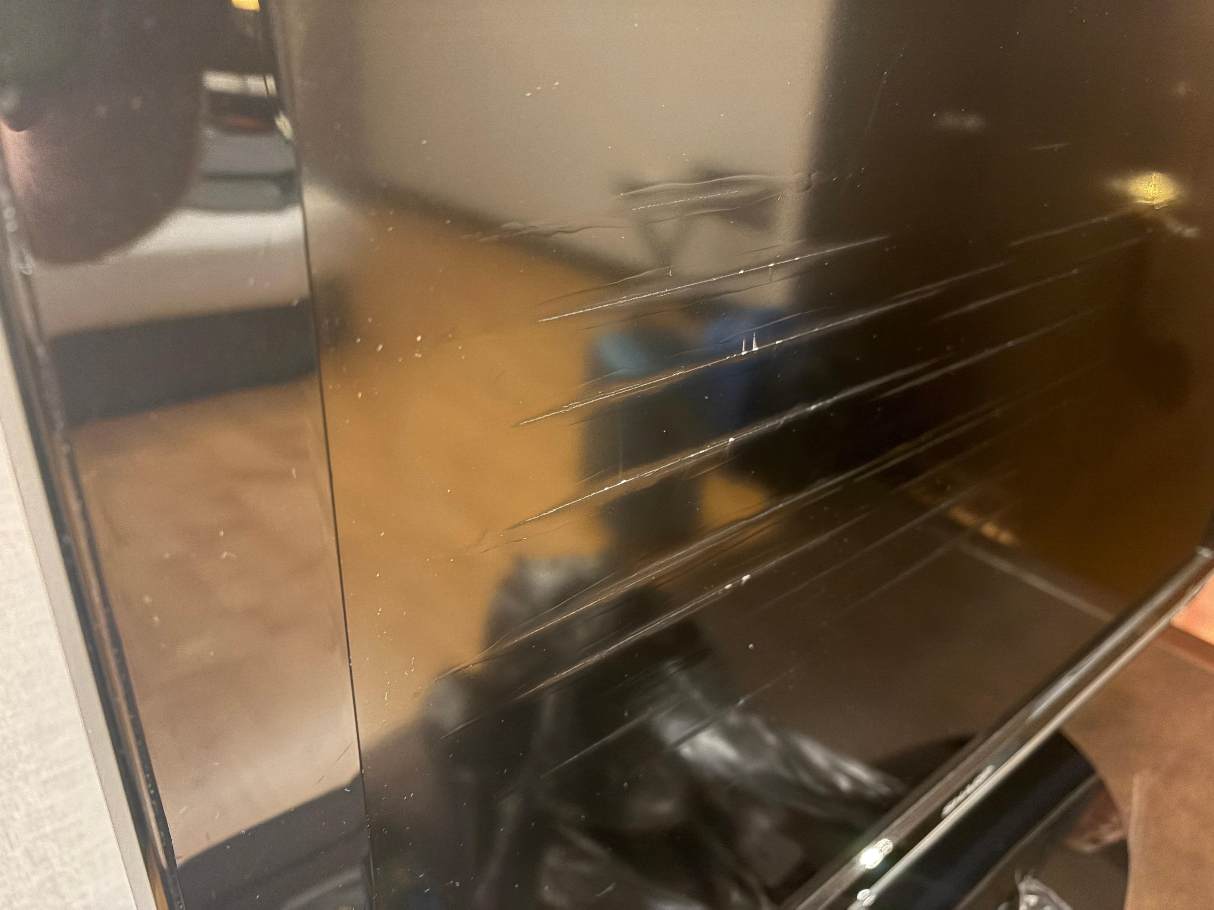 Tv with obvious physical damage ( family suite had 3 tvs none in good condition but this was the worst) 