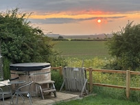 Sunset from the hut