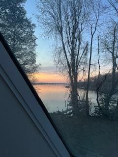 Sunrise from skylight in loft