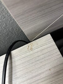 Had to wipe down furniture with Clorox wipes