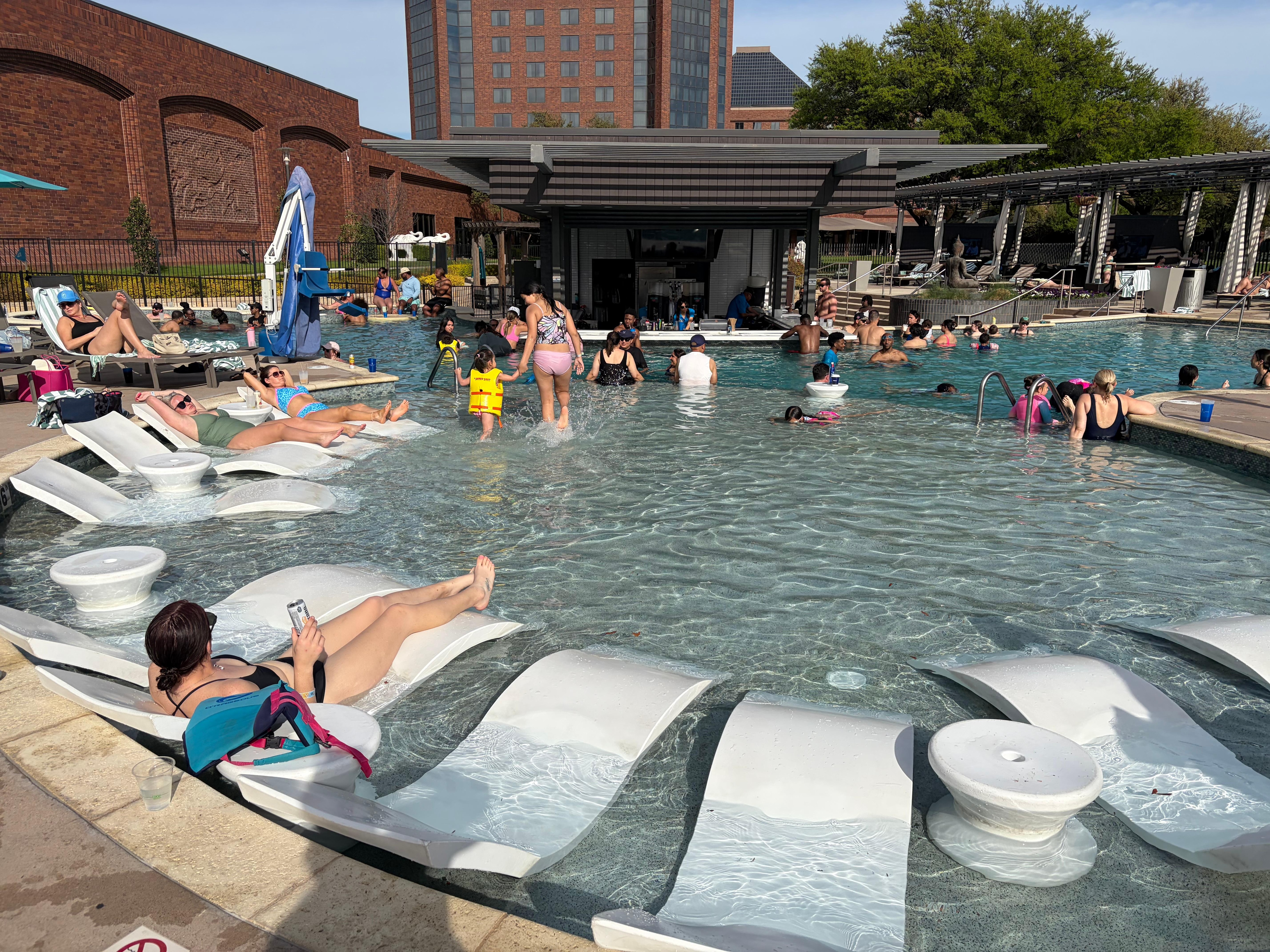 Too Kids in bar pool area. 