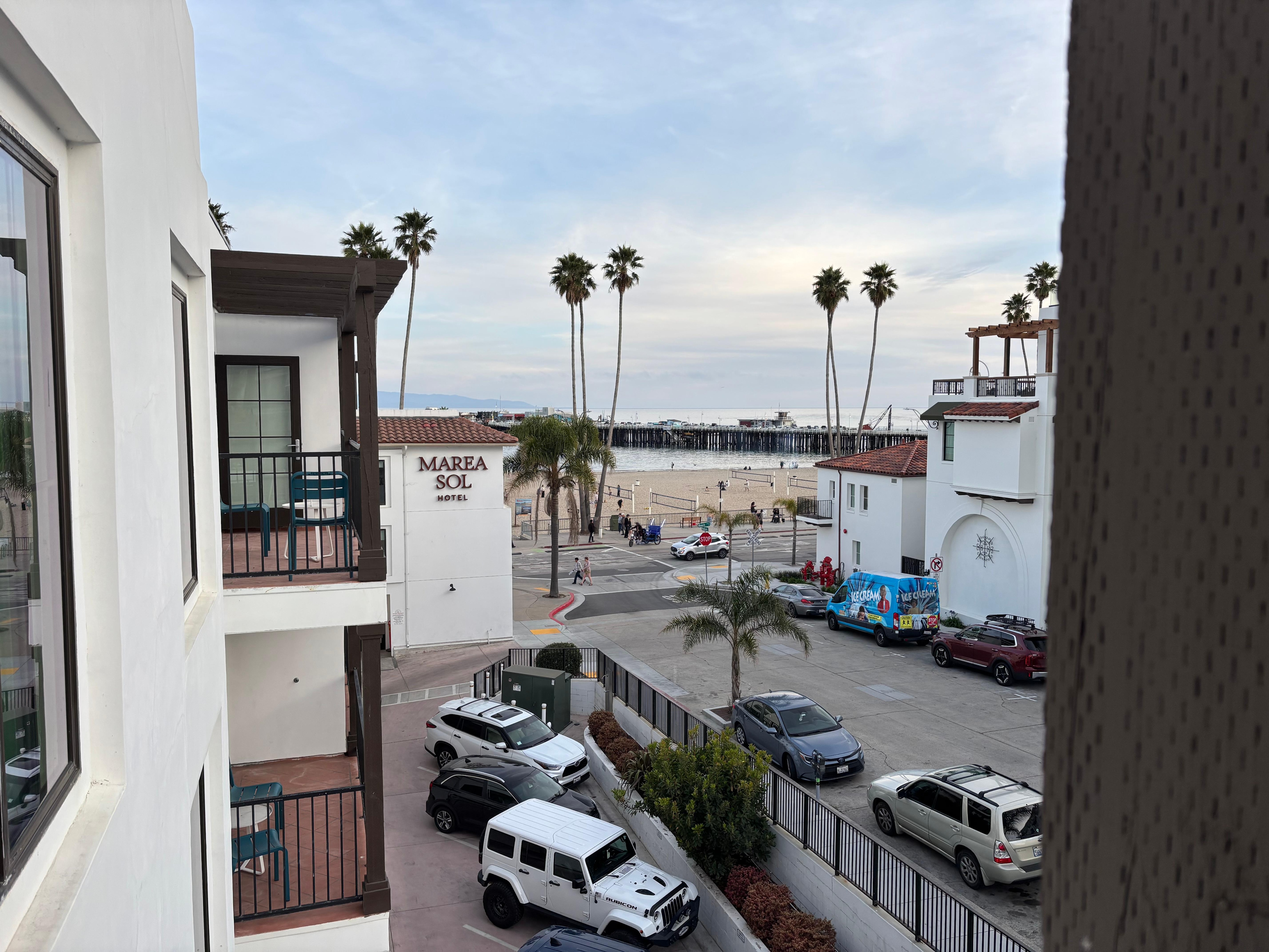 View from the 4th floor balcony