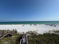 View to the beach from the house.