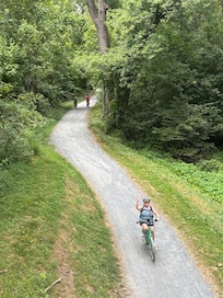 Ebiking the C & O Canal.