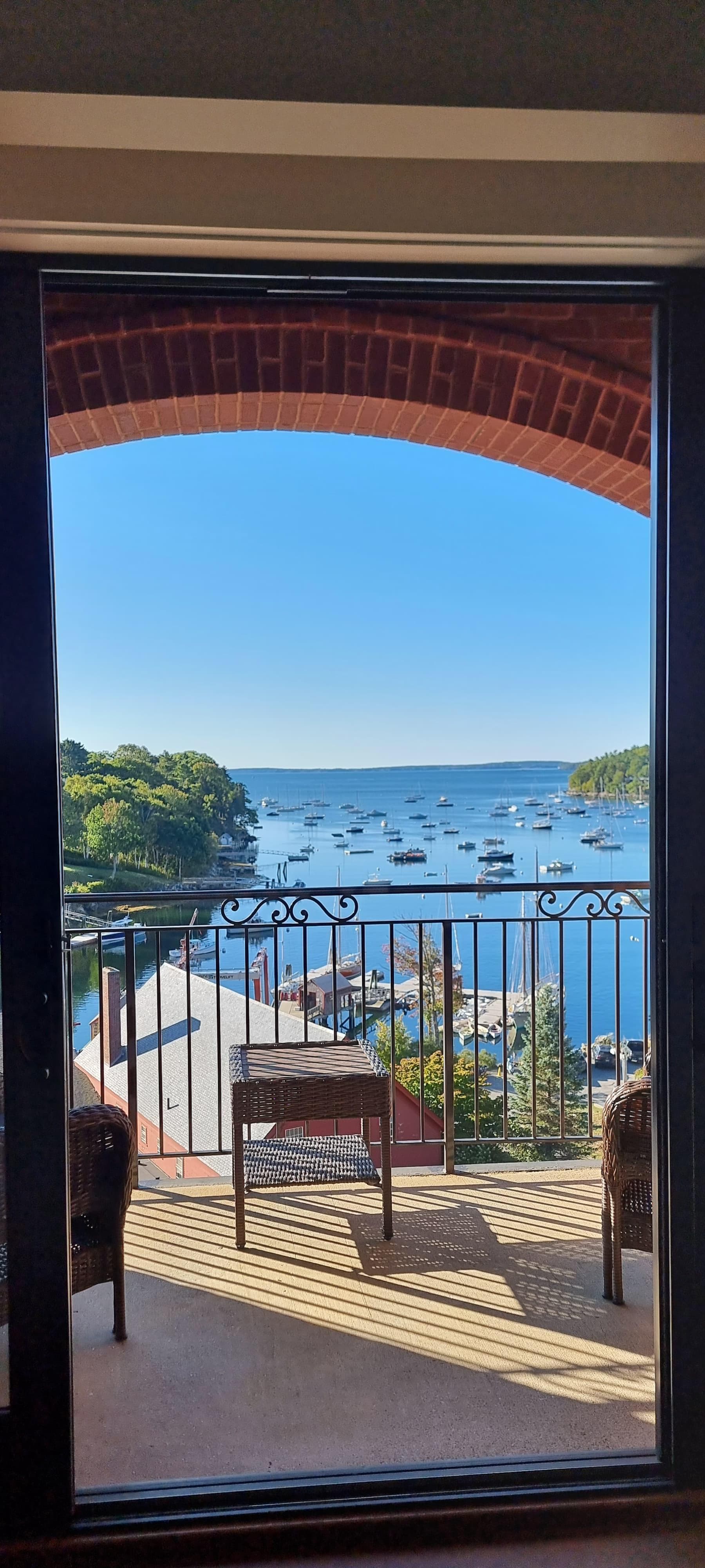 Vista da sacada do quarto