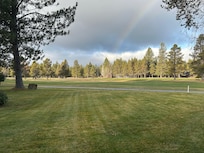 Standing on the condo deck looking out at the golf course