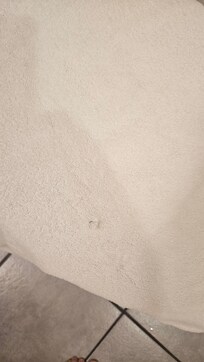 Stained bathtub mat/towel