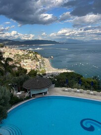 A view from one of the many terraces.