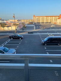 Balcony view of parking lot 310