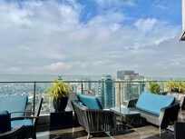 朝食会場のテラス