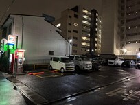 Other parking lots around the property