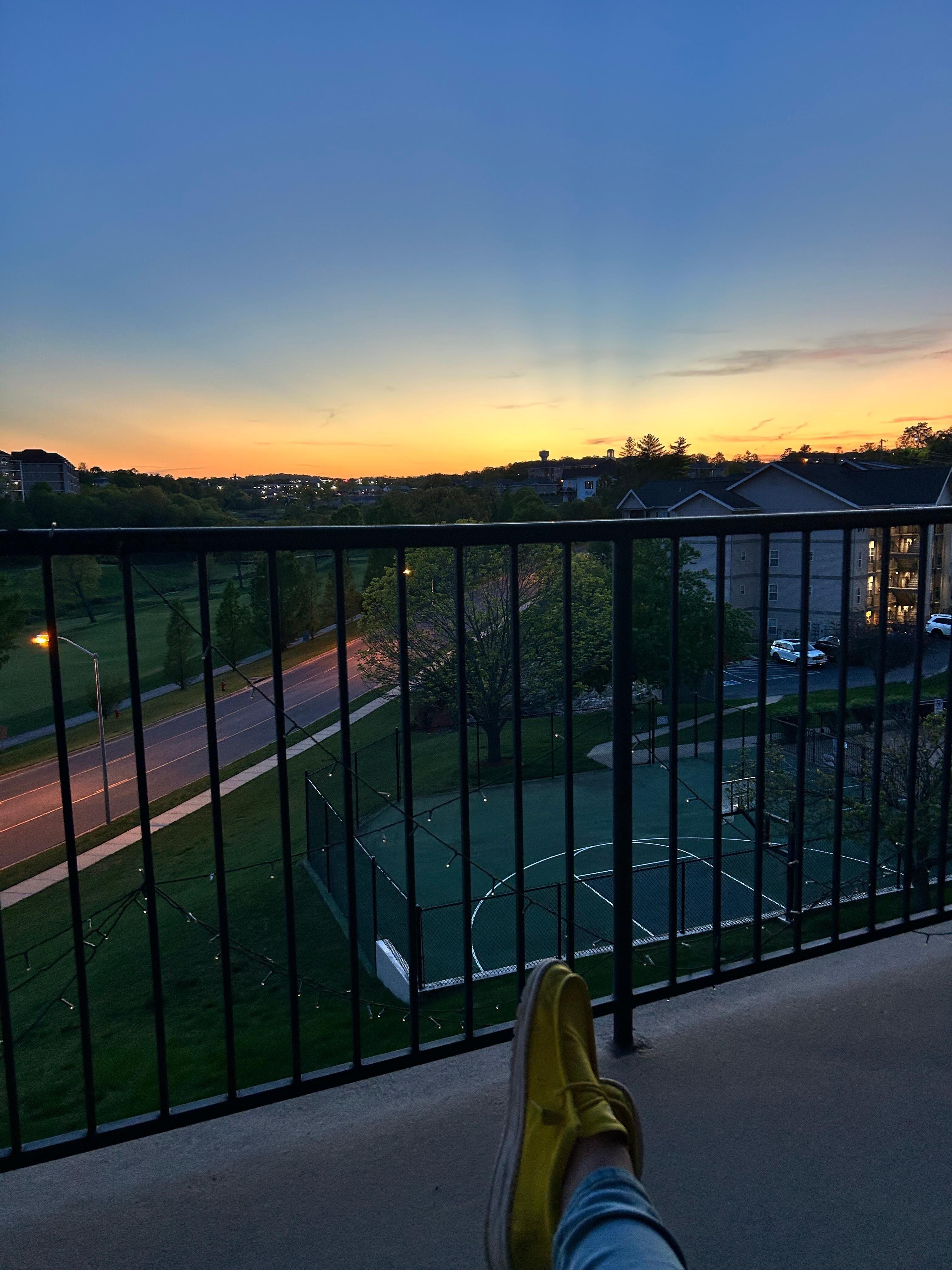 Nice sunsets over the golf course view 