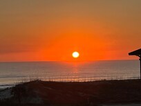 Sunrise from the master bedroom!