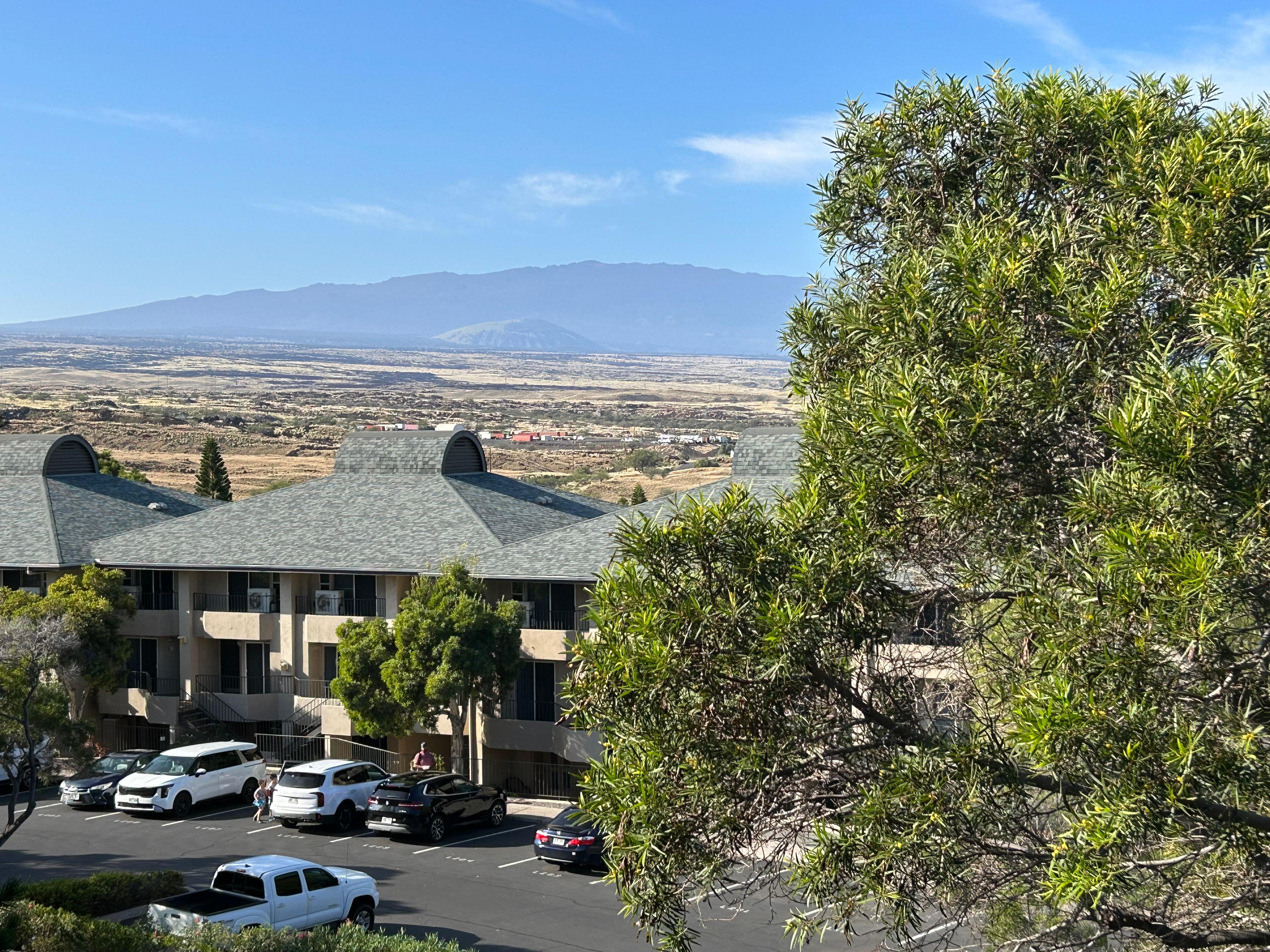 The mauka view from our upstairs balcony