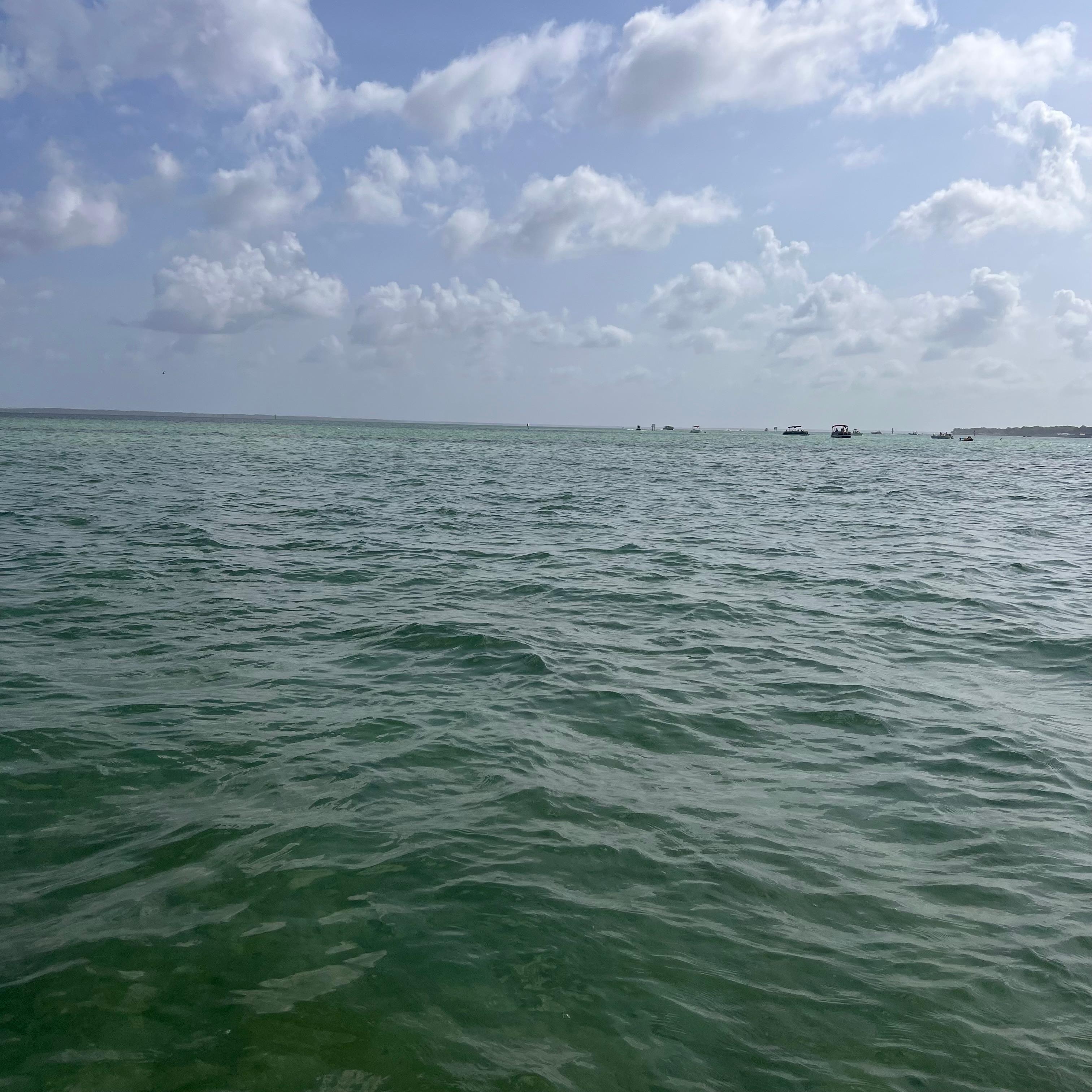 On the water