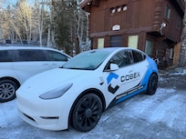 2 Tesla charging stations at hotel. One for older teslas as well