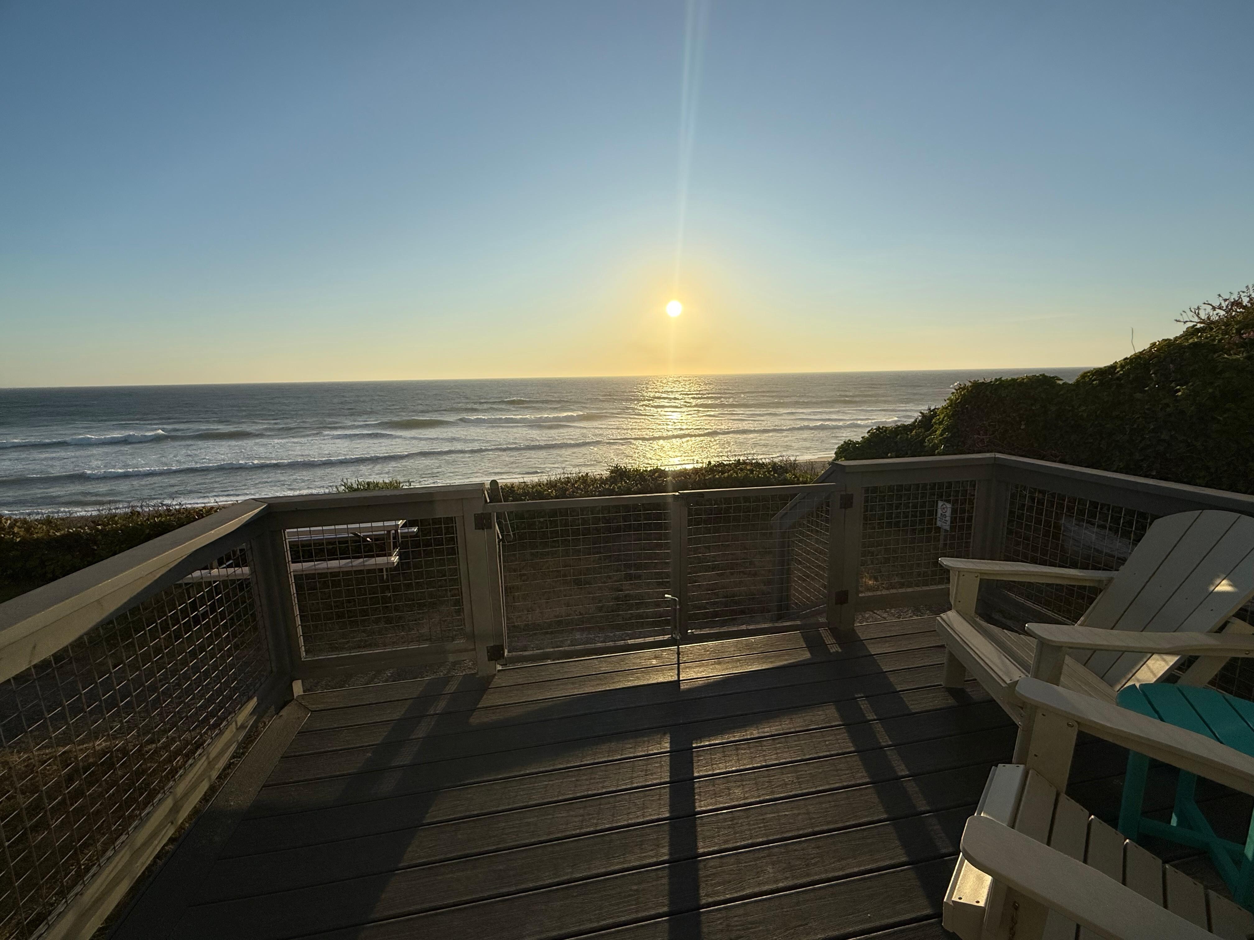View from our private back porch.