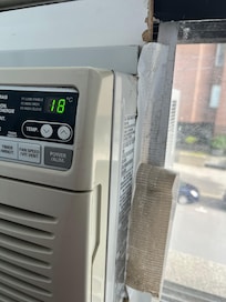 This was our air conditioner in our room