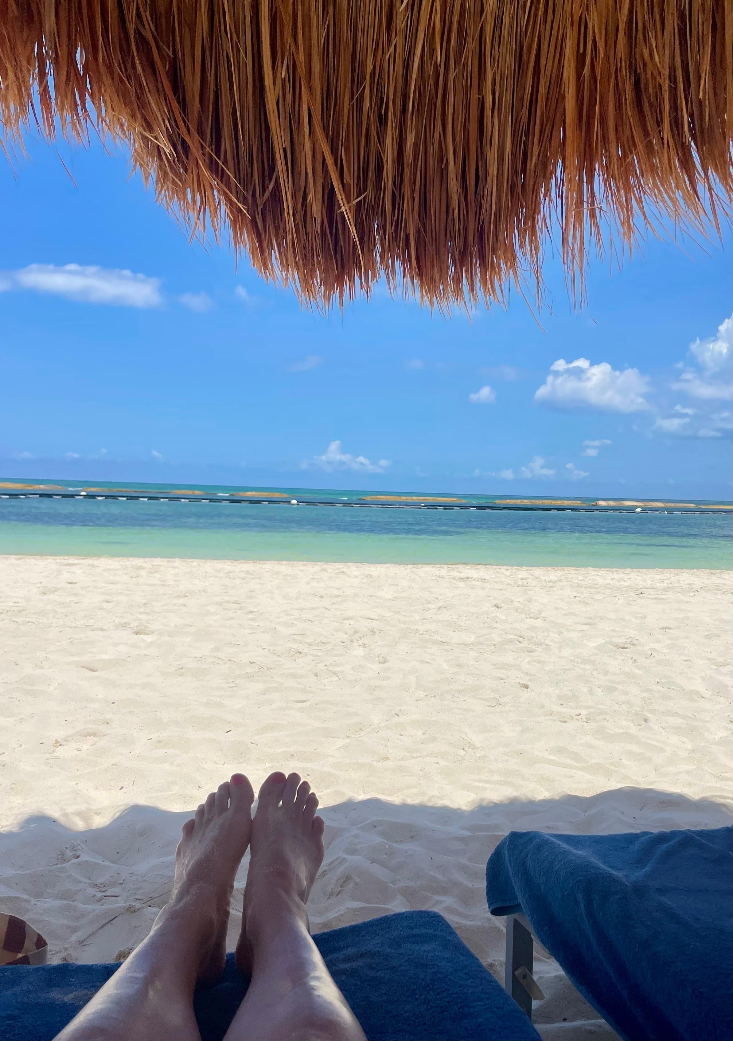 All day beach spot with great service.
