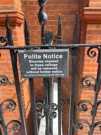 Polite Notice - oh so British