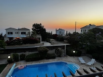 Sunset from the balcony