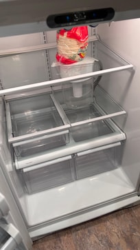 Top shelf is broken the water jar is holding on to it