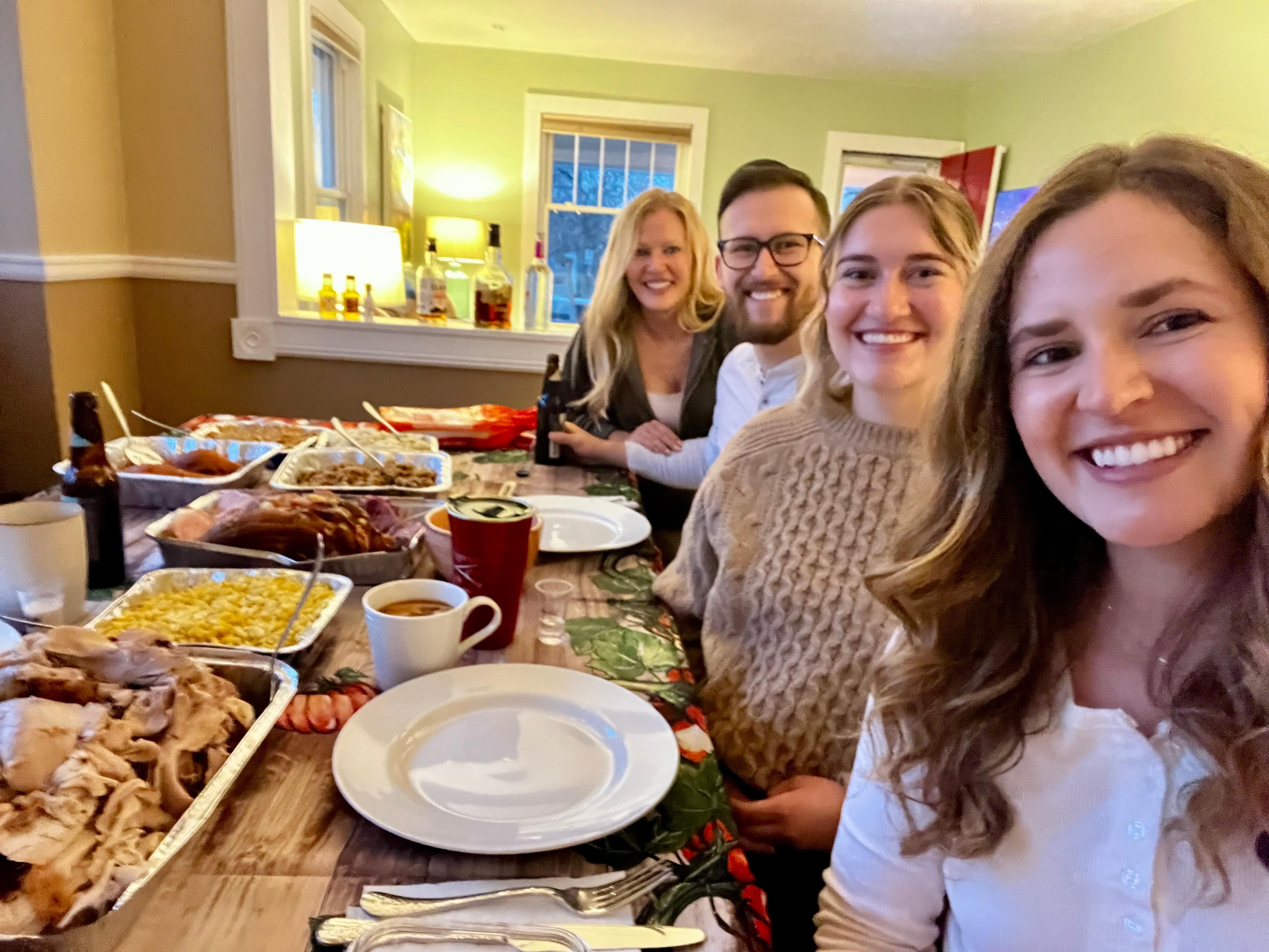 Our little family enjoyed an early Thanksgiving feast and felt very much at home. 