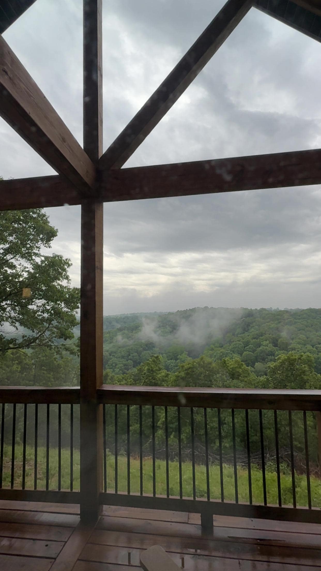 Beautiful view on a rainy day. 