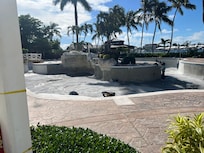 Construction of pool.