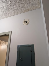 Smoke alarm removed