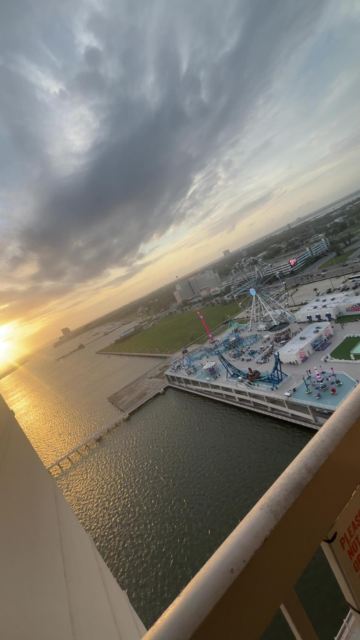 Balcony views from the 22nd floor