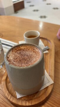 Breakfast at hotel restaurant