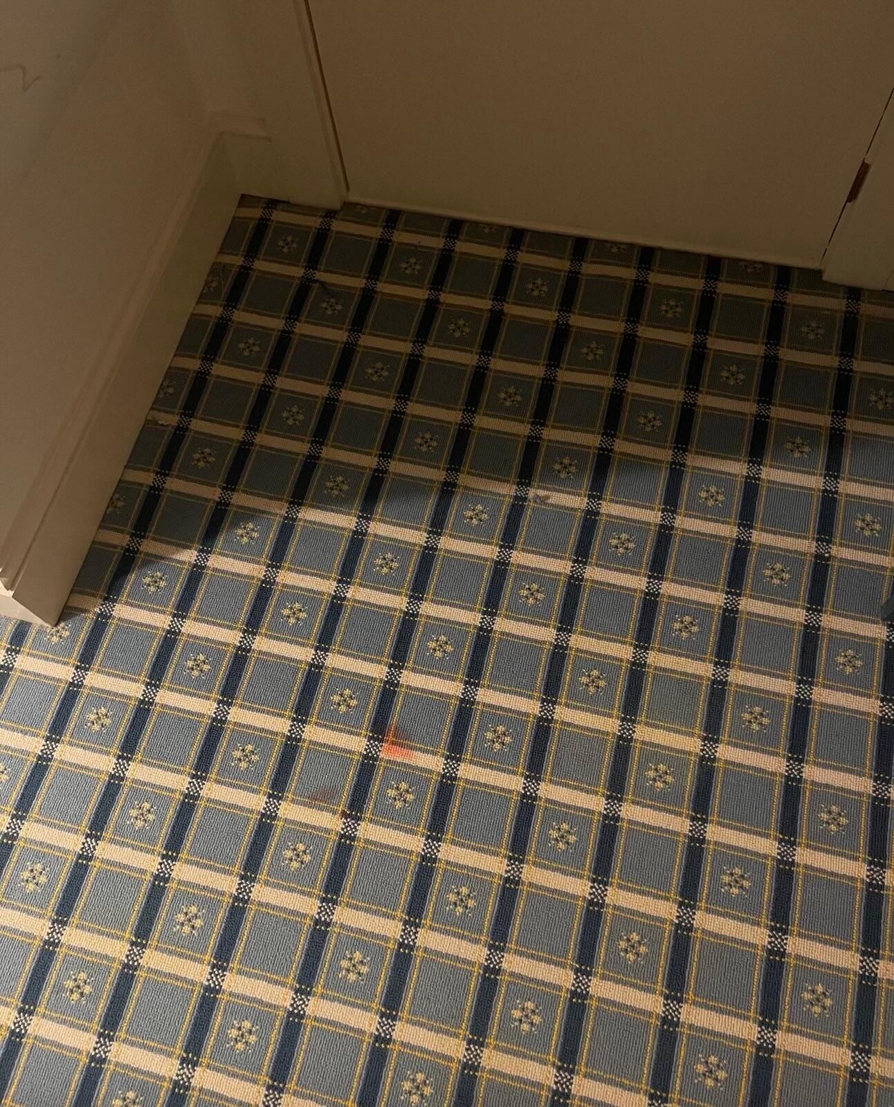 Stained rug example
