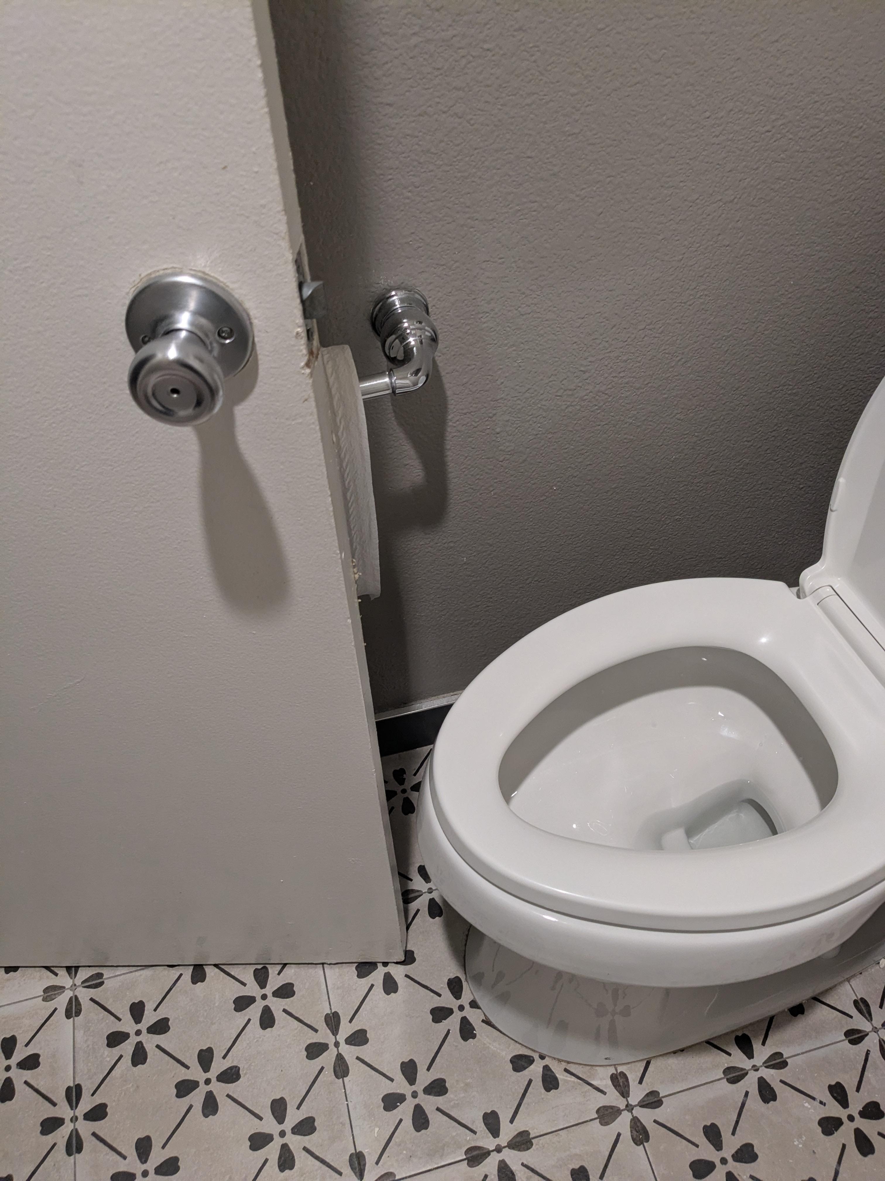 Hard to get to toilet