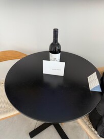 Complementary bottle of wine
