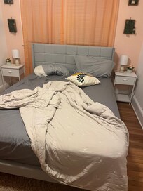 This is how we found the downstairs bedroom. Also we were told the house had ; baths; it had 2