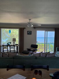 View from standing in kitchen