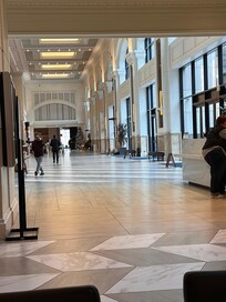 Looking out to the lobby from the Landing bar.