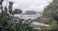 Storm watching from Rocky Beach, short walk from Sitka cabin on the Lighthouse Loop trail