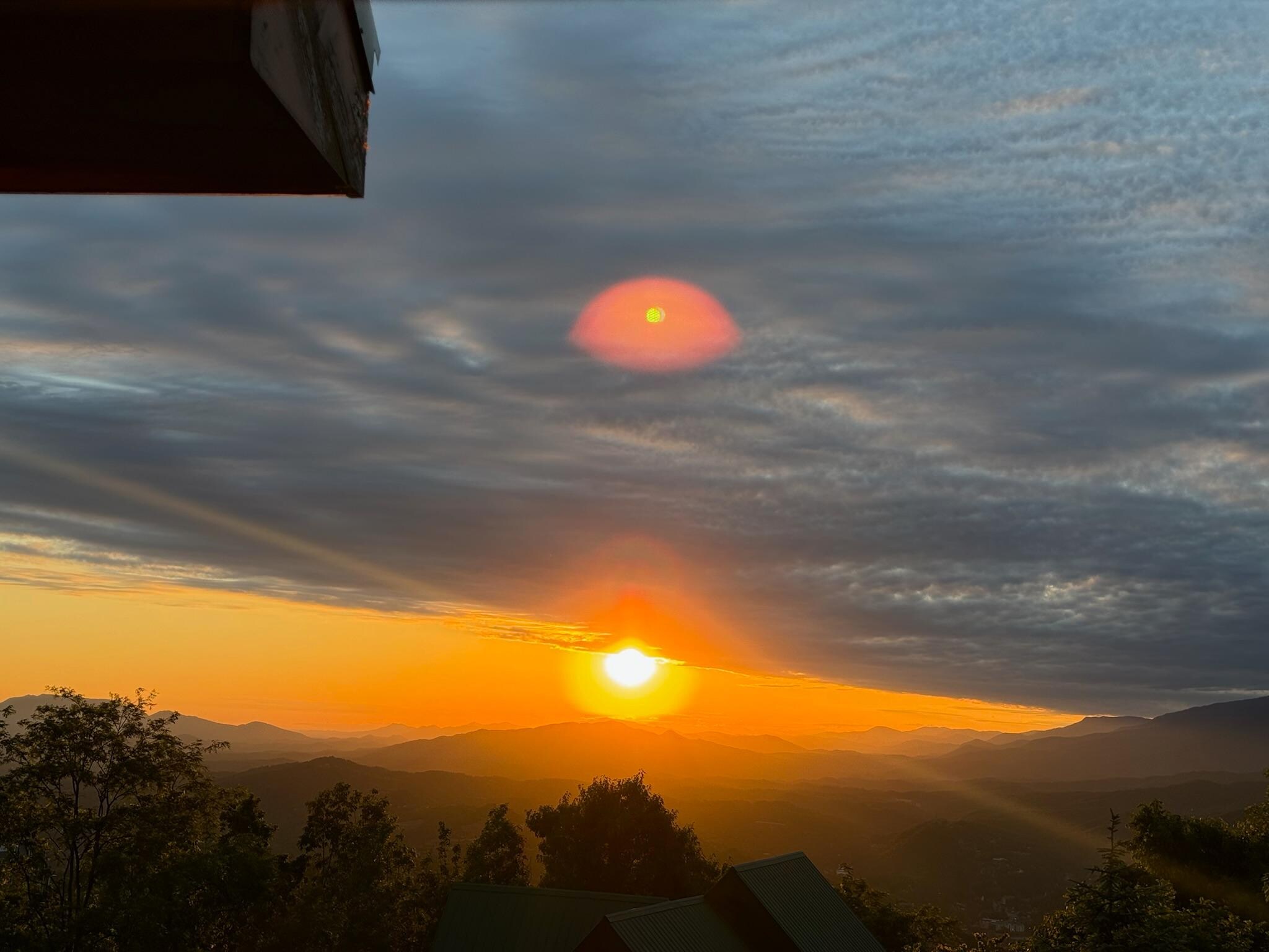 Last sunrise of our stay.