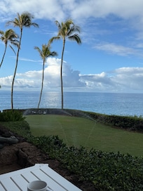 Sitting on the patio