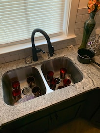 Dirty dishes in the sink