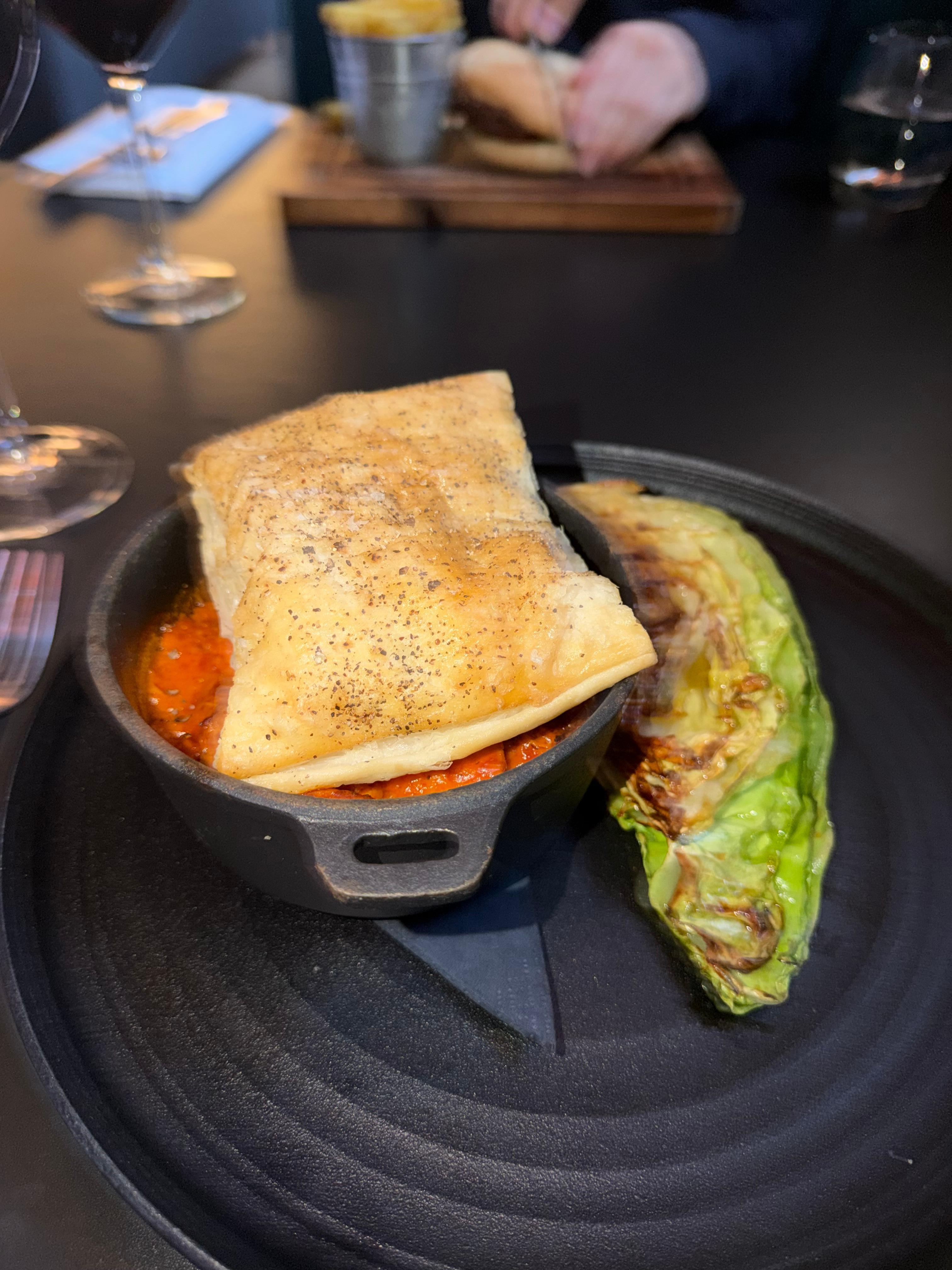 Chicken and pastry dish