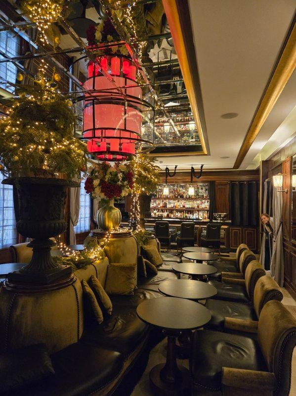 The bar and breakfast area